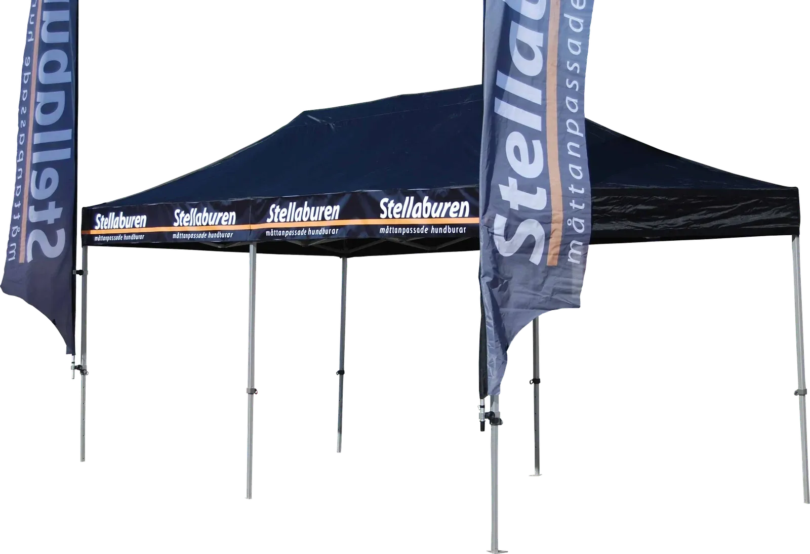 Eventtält Pro+ 3x6 meter i marinblått med tryck
